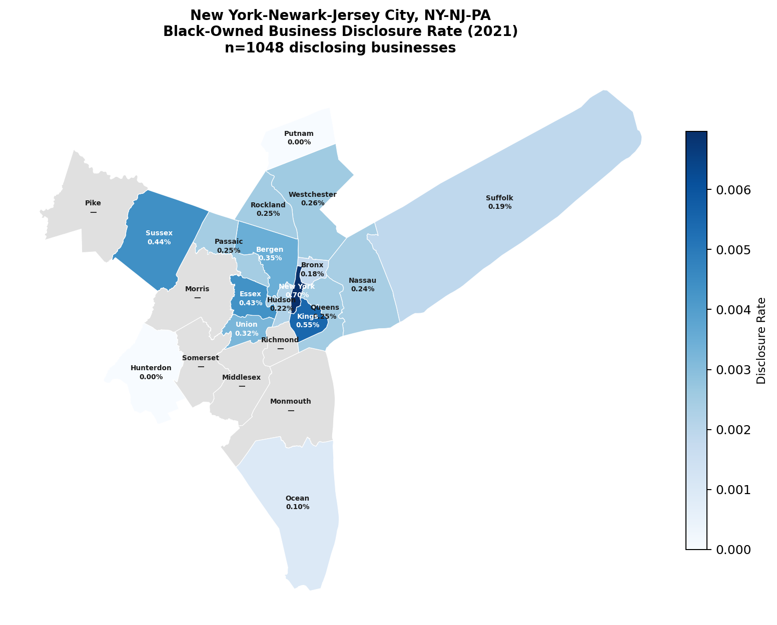 New York MSA disclosure map